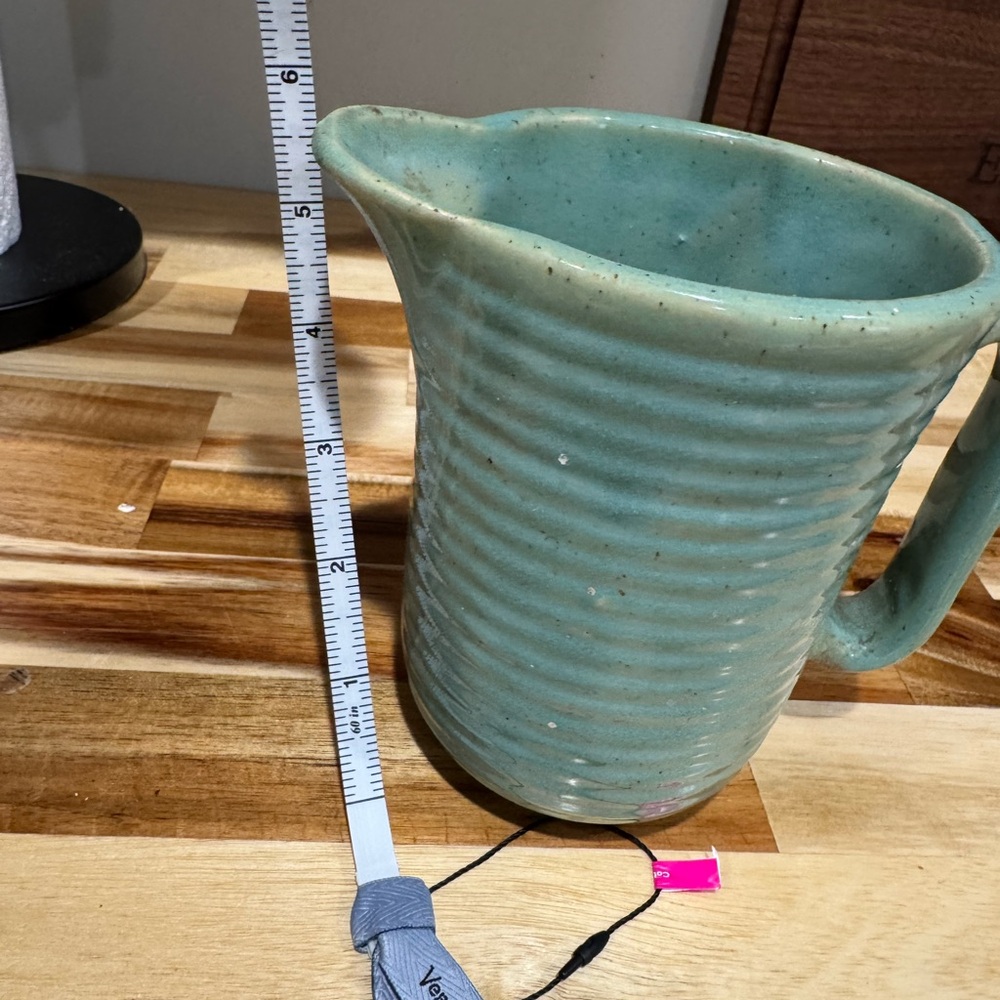 Green Ceramic Pitcher
